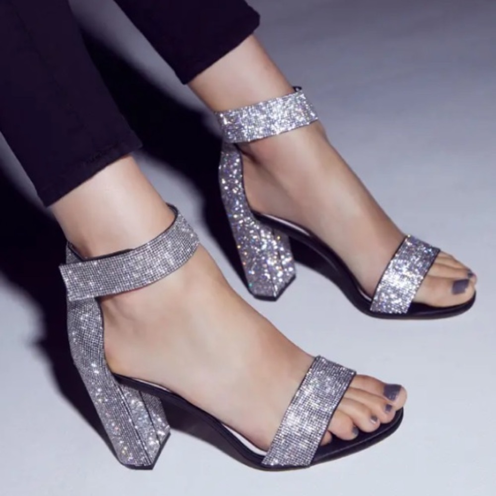 Jeffrey Campbell Lindsay Ankle Strap Sandals sz 6